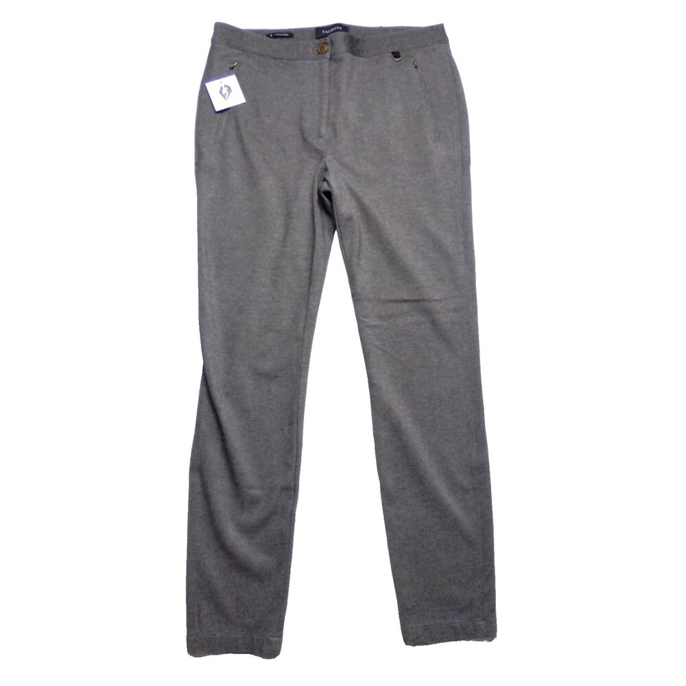 Talbots NWOT Women's Thick Gray Slim Fit Riding Equestrian Pants Size 8